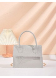 1pc Crocodile Pattern Girls Handbag Chain Crossbody Shoulder Bag Ideal For Daily Use Party And Mother s Day Gift