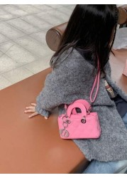 New European And American Style Embroidered Strap Charm Handbag Shoulder Bag Phone Crossbody Purse