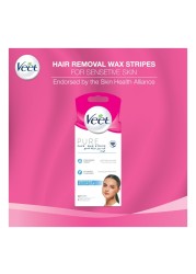 Veet Pure Face Wax Strips White 20 Strips