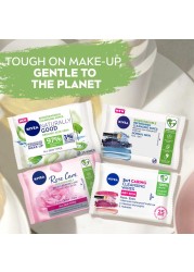 NIVEA Face Wipes Gentle Cleansing 3-in-1 Dry &amp; Sensitive Skin 25 Wipes