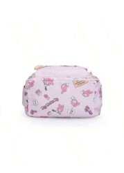 Sanrio Sanrio Backpack Kawaii Stylish School Bag Girl s Colorblock Rucksack Large Capacity Foldable Outdoors Daypack