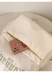 Fashionable Versatile Backpack Large Capacity Multi Layer Casual Travel Bag For High School And College Students