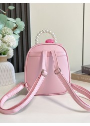 Girls Cartoon Figure Graphic Sequin Decor Backpack