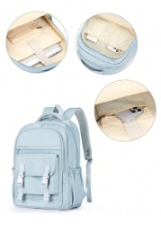School Bag College Bag Laptop Backpack Fit 15 6Inch Notebook Waterproof Travel Backpack School Backpack For Teens Girls Boys And Students Bookbag With Adjustable Strap Daypack With Multi Pockets Commu