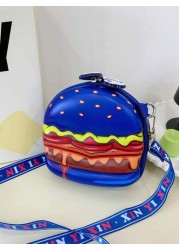 2025 New Summer Personalized Creative Quirky Cute Hamburger Bag Crossbody Bag Niche Unique Super Good Looking Small Bag