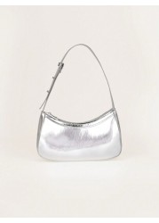 1pc Mirror Silver Handbag Patent Leather Reflective Clutch Shoulder Bag