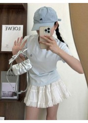 New Fashion Mini Cloud Shape Bow Decor Handbag Super Small Square Crossbody Bag Lipstick Pouch Evening Party Bag