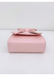 1pc Fashion Girl s Mini Handbag Butterfly Decor Shoulder Bag With Snap Closure Suitable For Outings Parties Shopping Cute As Cosmetic Bag