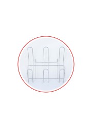 Life Smile Stainless Steel Dish Rack - 3 Tier with Utensils and Glass Holder Long Lasting and Durable