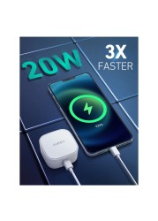 Aukey Wall Charger White 20W