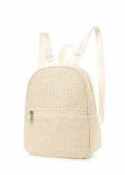1pc Girls Quilted Cute Campus Style Backpack Casual Street Style Backpack Suitable For School Student Backpack Outdoor Hiking Vacation Daily Commuting Holiday Gift