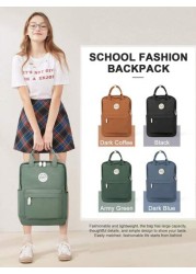 20L Simplicity School Backpack For Teenager Leisure Computer Backpack Fit 14inch Notebook 12 9inch Pad Carry On Backpack With Multi Pocket Lightweight Laptop Backpacks With Laptop Interlayer For Girl