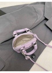 New Mini Sequin Shell Handbag Fashion Mini Tote Bag Shiny Small Crossbody Bag Ultra Small Purse