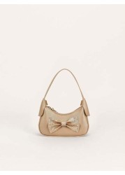 1pc Cute Girl Bow Decor Baby Mini Handbag
