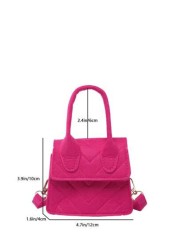 1 Piece Of Magnet Closure Fashionable Diamond Grid Mini Candy Color Handbag Niche Design Highly Attractive Versatile Adjustable Shoulder Strap Shoulder Messenger Bag Suitable For Teenagers To Travel S