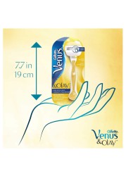 Gillette Venus And Olay WoMen&#39;s Razor Blade Refills White 4 PCS