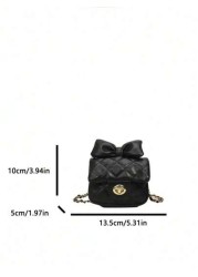1pc Popular New Fashion Chain Diamond Embossed Shoulder Messenger Bag High Value Color Fresh Embossed Square Beautiful Fashion Shoulder Handbag Chain Small Square Bag Fashionable And Textured Fashion
