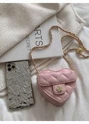 Fashionable Cute Mini Heart Embroidered Pouch Bag Small Crossbody Coin Purse Mainly For Hanging Decorations Relatively Small Capacity Low Practicality