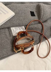New Mini Top Handle Shell Bag Bear Shoulder Bag Fashion Versatile Clutch Purse Accessory Bag Lipstick Bag Coin Purse Small Mini Bag