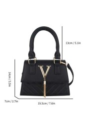 1pc Fashionable And Elegant Messenger Bag Fashionable Messenger Bag Letter Tassel Fashionable Shoulder Small Square Bag Pu Material Fashionable And Versatile Square Bag Shape Can Be Carried By Hand Or