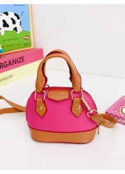 1pc Fashionable Textured Small Bag Fashionable Casual Shoulder Messenger Bag High End Korean Small Shell Bag Handbag Messenger Bag Lipstick And Coin Accessories Bag Pu Material High End Solid Color Co