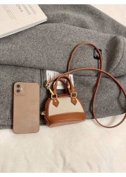New Mini Handbag Shell Shape Cute Fashionable Compact Crossbody Bag Versatile Evening Clutch Accessory Pouch Lipstick Case Coin Purse Small Mini Bag